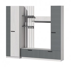 Гостиная Юджи (Анкор светлый/Графит) в Кургане - kurgan.ok-mebel.com | фото 2