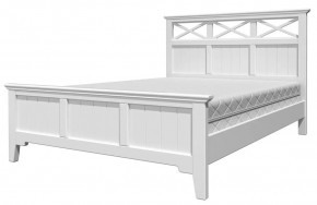ГРАЦИЯ-5 Кровать из массива 1600 (Белый Античный/Белый) в Кургане - kurgan.ok-mebel.com | фото