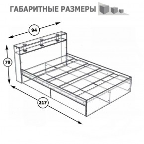 Камелия Кровать 0900, цвет белый, ШхГхВ 93,5х217х78,2 см., сп.м. 900х2000 мм., без матраса, основание есть в Кургане - kurgan.ok-mebel.com | фото 3