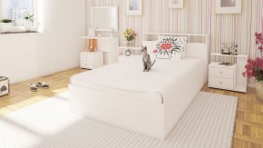 Камелия Кровать 1200, цвет белый, ШхГхВ 123,5х217х78,2 см., сп.м. 1200х2000 мм., без матраса, основание есть в Кургане - kurgan.ok-mebel.com | фото 4