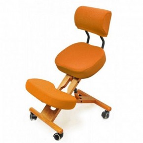 Коленный стул со спинкой Smartstool KW02В + Чехлы в Кургане - kurgan.ok-mebel.com | фото 4