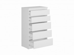 Комод КАСТОР с пятью ящиками, цвет белый в Кургане - kurgan.ok-mebel.com | фото 2