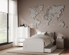 Комод КАСТОР с пятью ящиками, цвет белый в Кургане - kurgan.ok-mebel.com | фото 3