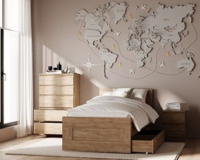 Комод КАСТОР с пятью ящиками, цвет Дуб Сонома в Кургане - kurgan.ok-mebel.com | фото 3