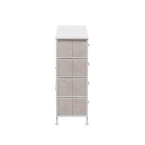 Комод Leset Линкс 8 ящ. (к/з), Каркас Белый, ящики Белые в Кургане - kurgan.ok-mebel.com | фото 5