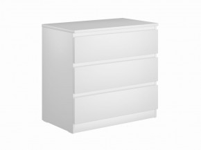 Комод МАЛЬТА с тремя выдвижными ящиками, цвет белый в Кургане - kurgan.ok-mebel.com | фото