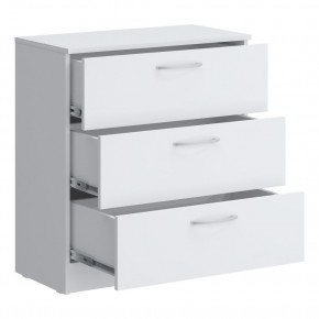 Комод мини Париж (Белый тиснение) в Кургане - kurgan.ok-mebel.com | фото 2