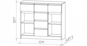 НИЦЦА-6 Комод (НЦ.06) в Кургане - kurgan.ok-mebel.com | фото 2
