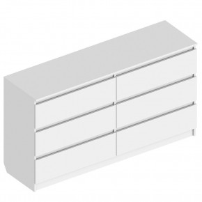 Комод с 6 ящиками 1400 "Бьянко" (Белый лофт) в Кургане - kurgan.ok-mebel.com | фото
