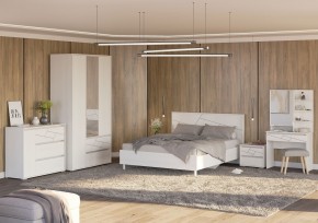 АДЕЛИНА Комод с 1дв и 3-мя ящ (белый рамух) в Кургане - kurgan.ok-mebel.com | фото 3
