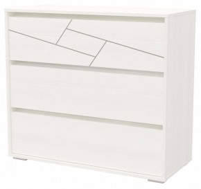 АДЕЛИНА Комод с тремя ящиками (рамух белый) в Кургане - kurgan.ok-mebel.com | фото