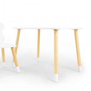 Комплект детской мебели стол и стул Корона (Белый/Белый/Береза) в Кургане - kurgan.ok-mebel.com | фото 2