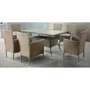 Комплект плетеной мебели AFM-195-6Pcs Beige (6+1) в Кургане - kurgan.ok-mebel.com | фото 1