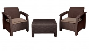 Комплект уличной мебели Yalta Premium Terrace Set (Ялта) шоколадый (+подушки под спину) в Кургане - kurgan.ok-mebel.com | фото 8