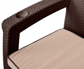 Комплект уличной мебели Yalta Premium Terrace Triple Set (Ялта) шоколадный (+подушки под спину) в Кургане - kurgan.ok-mebel.com | фото 4