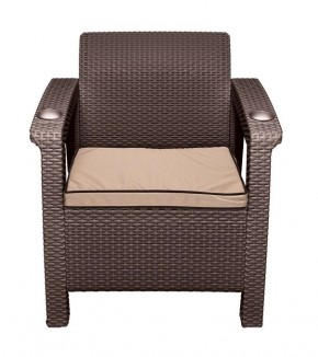 Комплект уличной мебели Yalta Premium Terrace Triple Set (Ялта) шоколадный (+подушки под спину) в Кургане - kurgan.ok-mebel.com | фото 8