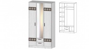 КОСТА-РИКА Шкаф 3-х створчатый (анкор светлый) в Кургане - kurgan.ok-mebel.com | фото