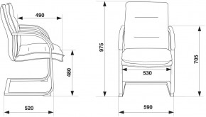 Кресло Бюрократ T-9927SL-LOW-V/BLACK в Кургане - kurgan.ok-mebel.com | фото 4