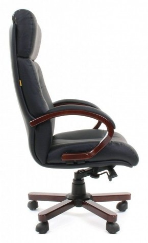 Кресло для руководителя Chairman 421 черный/орех темный, черный в Кургане - kurgan.ok-mebel.com | фото 3