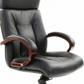 Кресло для руководителя Chairman 421 черный/орех темный, черный в Кургане - kurgan.ok-mebel.com | фото 6