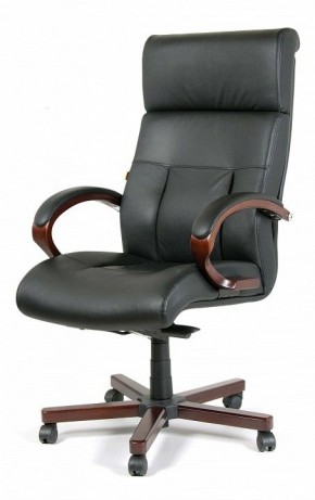Кресло для руководителя Chairman 421 черный/орех темный, черный в Кургане - kurgan.ok-mebel.com | фото 7