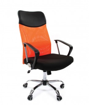 Кресло для руководителя CHAIRMAN 610 N (15-21 черный/сетка оранжевый) в Кургане - kurgan.ok-mebel.com | фото