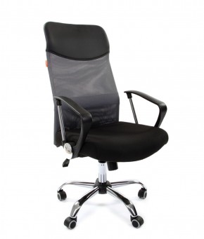 Кресло для руководителя CHAIRMAN 610 N(15-21 черный/сетка серый) в Кургане - kurgan.ok-mebel.com | фото
