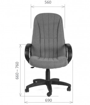Кресло для руководителя  CHAIRMAN 685 СТ (ткань стандарт 20-23 серая) в Кургане - kurgan.ok-mebel.com | фото 5