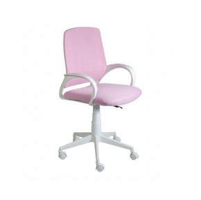 Кресло Ирис White сетка/ткань розовая в Кургане - kurgan.ok-mebel.com | фото