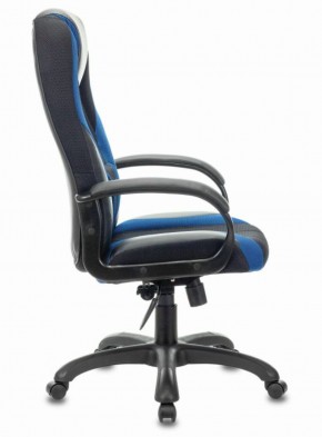 Кресло компьютерное BRABIX PREMIUM "Rapid GM-102" (экокожа/ткань, черное/синее) 532106 в Кургане - kurgan.ok-mebel.com | фото 3