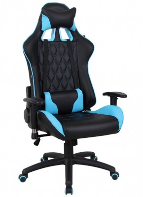 Кресло компьютерное BRABIX "GT Master GM-110" (черное/голубое) 531928 в Кургане - kurgan.ok-mebel.com | фото