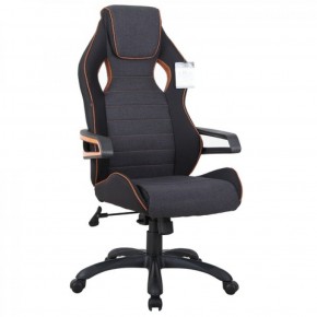 Кресло компьютерное BRABIX Techno Pro GM-003 (ткань черное/серое, вставки оранжевые) 531813 в Кургане - kurgan.ok-mebel.com | фото