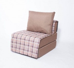 Кресло-кровать бескаркасное Харви (коричневый-квадро беж) в Кургане - kurgan.ok-mebel.com | фото