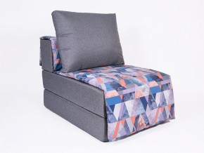 Кресло-кровать бескаркасное Харви (серый-сноу деним) в Кургане - kurgan.ok-mebel.com | фото
