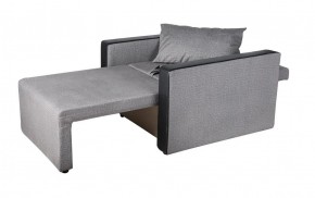 Кресло-кровать Милена с подлокотниками (серый) Велюр в Кургане - kurgan.ok-mebel.com | фото 3