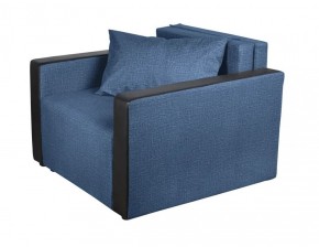 Кресло-кровать Милена с подлокотниками (синий) Велюр в Кургане - kurgan.ok-mebel.com | фото