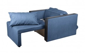 Кресло-кровать Милена с подлокотниками (синий) Велюр в Кургане - kurgan.ok-mebel.com | фото 2