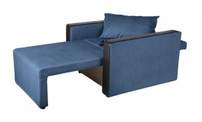 Кресло-кровать Милена с подлокотниками (синий) Велюр в Кургане - kurgan.ok-mebel.com | фото 3