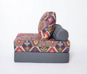 Кресло-кровать-пуф бескаркасное Прайм (мехико серый-графит) в Кургане - kurgan.ok-mebel.com | фото