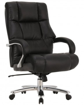 Кресло офисное BRABIX PREMIUM "Bomer HD-007" (рециклированная кожа, хром, черное) 531939 в Кургане - kurgan.ok-mebel.com | фото