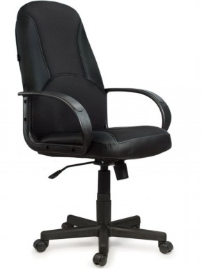 Кресло офисное BRABIX "City EX-512" (кожзам черный, ткань черная) 531407 в Кургане - kurgan.ok-mebel.com | фото