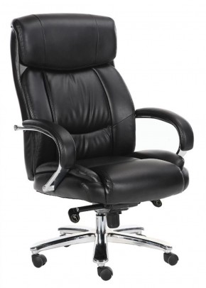 Кресло офисное BRABIX "Direct EX-580" (хром/рециклированная кожа/черное) 531824 в Кургане - kurgan.ok-mebel.com | фото