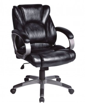 Кресло офисное BRABIX "Eldorado EX-504", экокожа, черное, 530874 в Кургане - kurgan.ok-mebel.com | фото