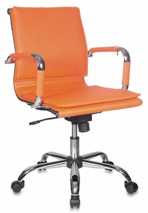 Кресло руководителя Бюрократ CH-993-LOW/ORANGE оранжевый в Кургане - kurgan.ok-mebel.com | фото