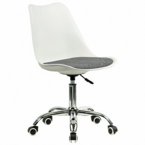 Кресло стул BRABIX "Eames MG-310 CH", хром, пластик белый, ткань серая, 532924 в Кургане - kurgan.ok-mebel.com | фото 2