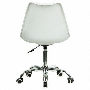 Кресло стул BRABIX "Eames MG-310 CH", хром, пластик белый, ткань серая, 532924 в Кургане - kurgan.ok-mebel.com | фото 4