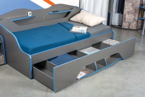 Кровать 11.03 Индиго + орт. основание (900*2000) в Кургане - kurgan.ok-mebel.com | фото 2