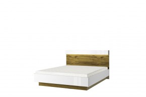 Кровать 160 с подъемником, TORINO, цвет белый/Дуб наварра в Кургане - kurgan.ok-mebel.com | фото