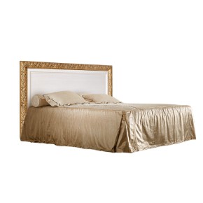 Кровать 2-х спальная (1,4 м) Тиффани штрих-лак/золото с подъемным механизмом (ТФКР140-2[7]) в Кургане - kurgan.ok-mebel.com | фото