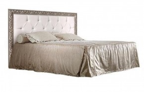 Кровать 2-х спальная(1,6 м)Тиффани Premium черная/серебро с мягким элементом со стразами с подъемным механизмом (ТФКР-2[3][7](П) в Кургане - kurgan.ok-mebel.com | фото